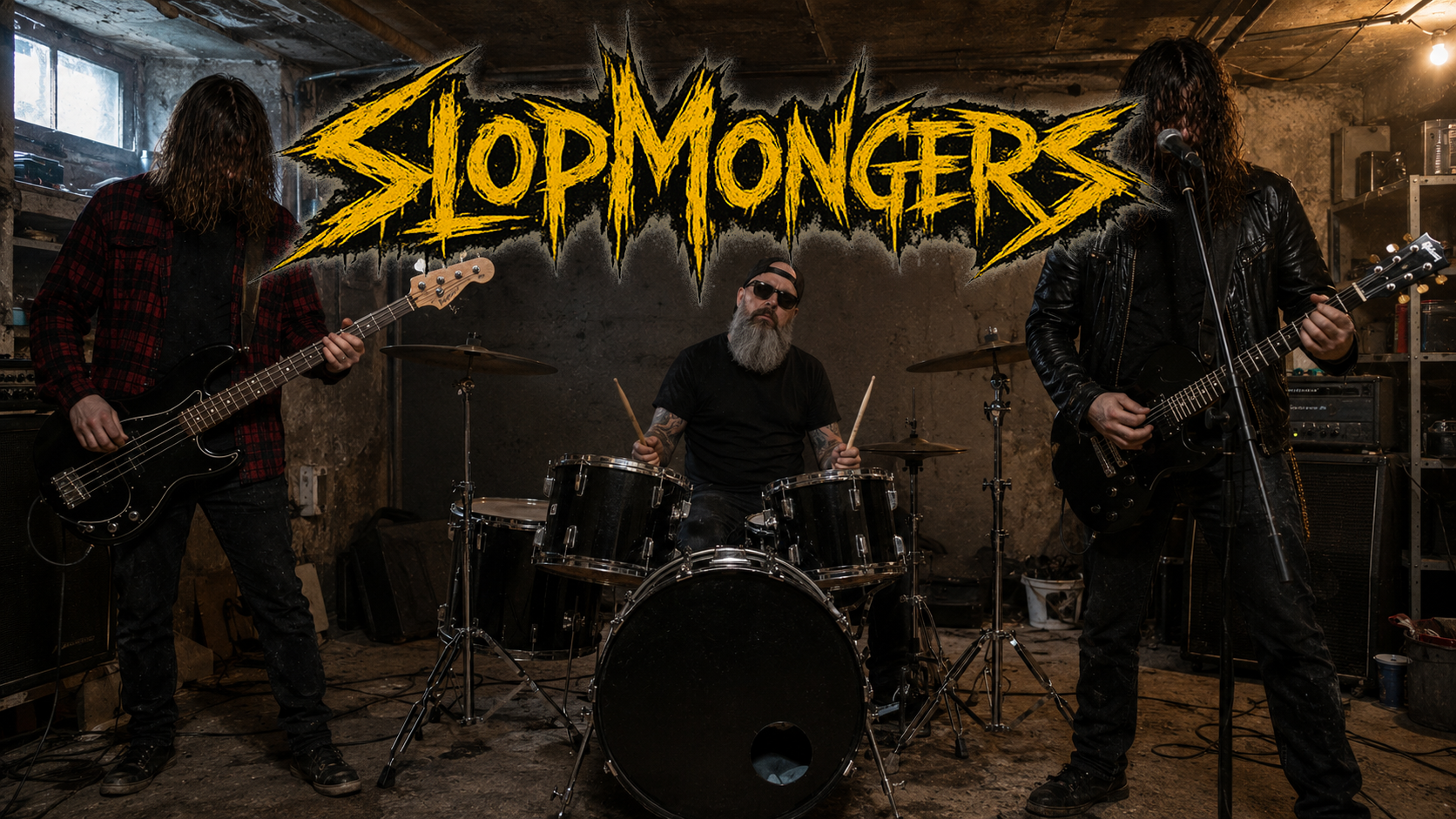 SlopMongers i øvelokalet